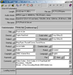 Total AVI Tags Editor