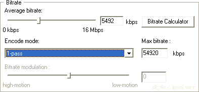DivX 5.2.x - 1-Pass
