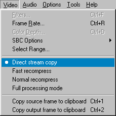NanDub - Video : Direct Stream Copy