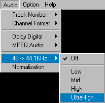 Converting from 48kHz to 44.1kHz in DVD2AVI