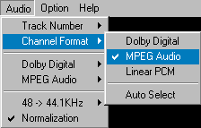Selecting a Channel Format in DVD2AVI