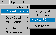 Selecting a Channel Format in DVD2AVI