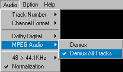 Selecting Demux All MPEG Audio Tracks in DVD2AVI