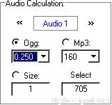 DVDtoOgm - Bitrate : Ogg Setup