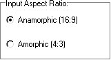 DVDtoOgm - Video : Input Aspect Ratio