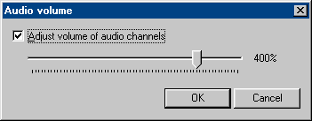 VirtualDub Audio Volume