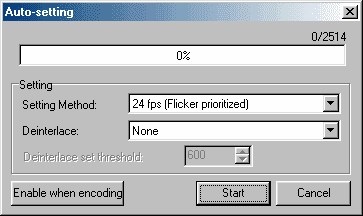 TMPGEnc - Auto-Setting